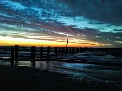 Sonnenuntergang  Glebbe 17 - Wohnung Südblick