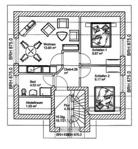 Ferienhaus Karola, Wohnung 2 - OG