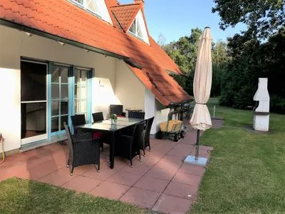 Terrasse Ferienpark Freesenbruch Doppelhaushälfte 11a - Schwalbennest