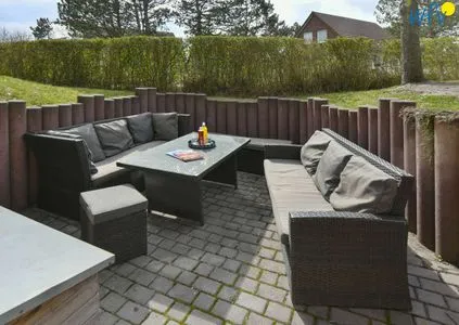 Wohnzimmer Haus Dünenrose Ferienwohnung Klabautermann