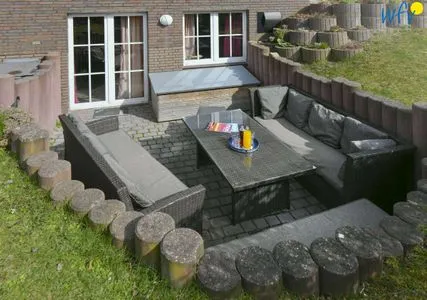 Terrasse Haus Dünenrose Ferienwohnung Klabautermann