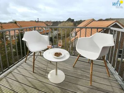 Balkon Kapitänshaus Ferienwohnung 11