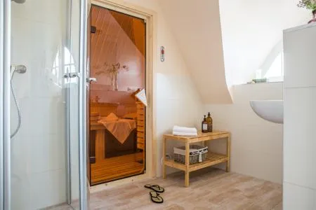 Sauna Ferienhaus Haubenlerche 25