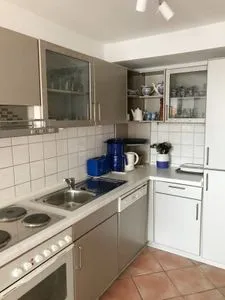 Küche im Bungalow Frisia 1 in Norddorf auf Amrum Haus Frisia Bungalow Frisia 1