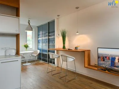 Wohnzimmer Haus Inselrose Ferienwohnung Wildrose