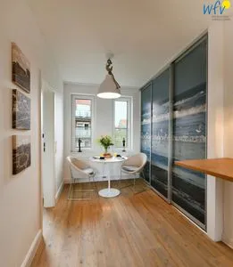 Wohnzimmer Haus Inselrose Ferienwohnung Wildrose