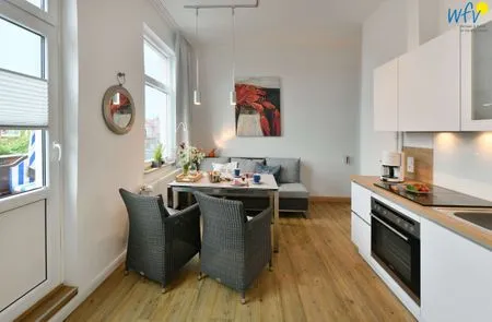 Wohnzimmer Haus Inselrose Ferienwohnung Dünenröschen