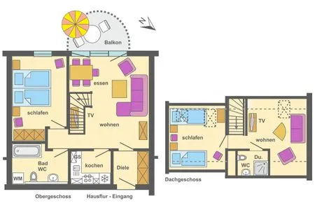 Grundriss Ferienpark Freesenbruch Wohnung 2.5 - Auszeit
