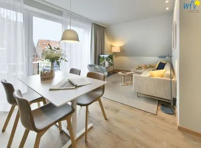 Wohnzimmer Töwerhus Ferienwohnung Memmert