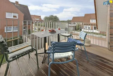 Balkon Töwerhus Ferienwohnung Memmert