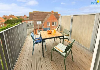 Balkon Töwerhus Ferienwohnung Hummer