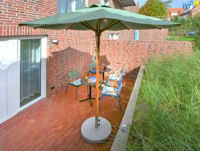 Terrasse Töwerhus Ferienwohnungen Segel + Seestern