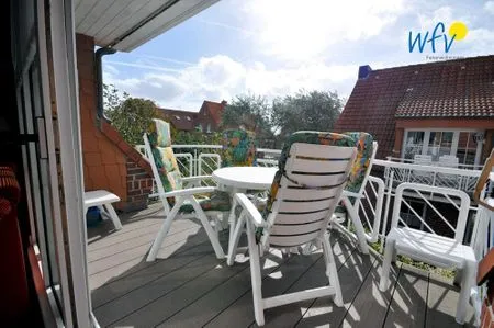 Balkon Juist Zauber - Haus 2 Ferienwohnung Gerwinat