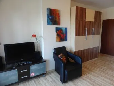 Wohnzimmer (STR74a) Ferienwohnung "Seaside Club"