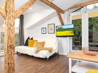 Living room Ferienanlage Poschmann Strohboden