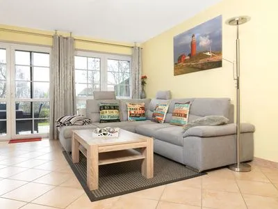 Wohnzimmer Landhaus am Meer Strandglück