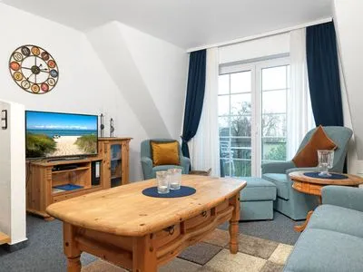 Wohnzimmer Landhaus am Meer Kleine Krabbe
