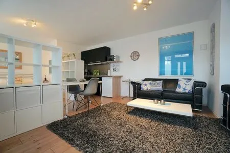 Wohnzimmer Ferienwohnung Kajüte am Borbyerufer von Eckernförde