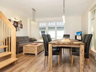 Living room Doppelhäuser zum Reetmoor Haus Friederike