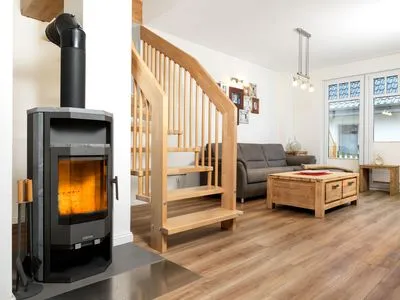 Living room Doppelhäuser zum Reetmoor Haus Kirsten