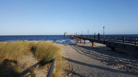 Strandbild der Seebrücke Zingst Residenz am Strand Wohnung 1-16