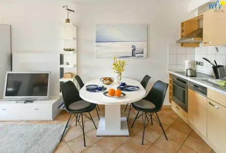 Essbereich Haus Ebbe und Flut Ferienwohnung Leegwater