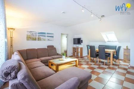 Wohnzimmer Holiday Residenz II Ferienwohnung Borkumer Abendsonne