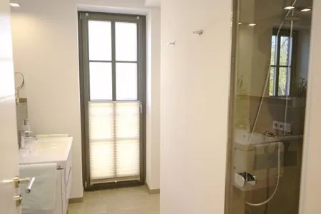 Badezimmer mit Dusche  Strandperle - Anlage Heiderose