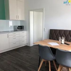 Wohnzimmer Haus Seemöwe Ferienwohnung Südstrand