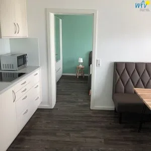 Wohnzimmer Haus Seemöwe Ferienwohnung Südstrand