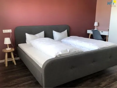 Schlafzimmer Haus Seemöwe Ferienwohnung Nordstrand