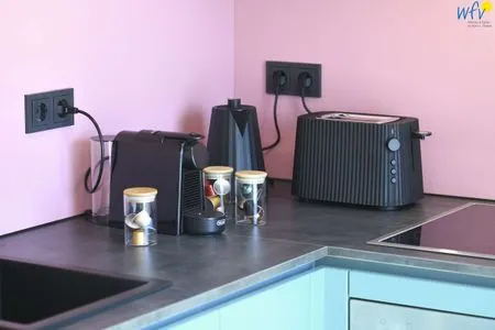 Küche / Küchenzeile Haus am Dorfbrunnen Ferienwohnung Düne