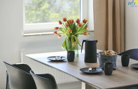 Essbereich Haus am Dorfbrunnen Ferienwohnung Möwe