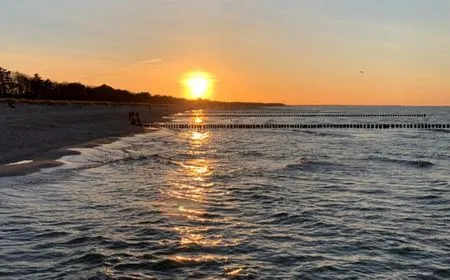Sonnenuntergang Parkresidenz am Hafen Wohnung HF 11 - "MeerZeit"