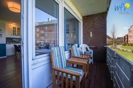 Balkon Haus Richthofenstraße 20 e Ferienwohnung Dünenwind