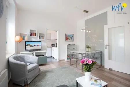 Wohnzimmer Haus am Nordbad Ferienwohnung Sandhaus am Nordbad