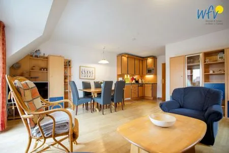 Wohnzimmer Traumschiff Borkum Ferienwohnung 3