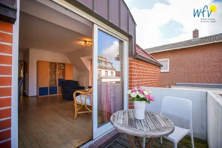 Balkon Traumschiff Borkum Ferienwohnung 3