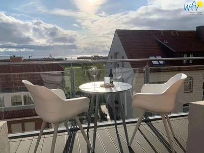 Balkon Haus Carl Stegmann Ferienwohnung "Lüttje Loft"