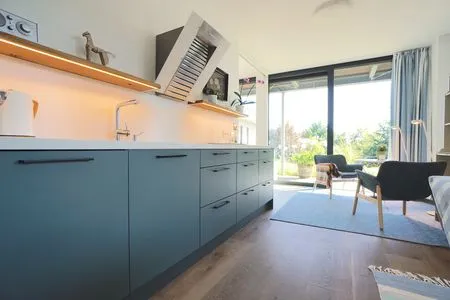 Küche / Küchenzeile Helle Ferienwohnung 'Eichkamp' für zwei Personen in ruhiger Wohnlage in Eckernförde