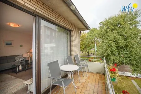 Balkon Haus Bonhuis Ferienwohnung Bahnhofspark