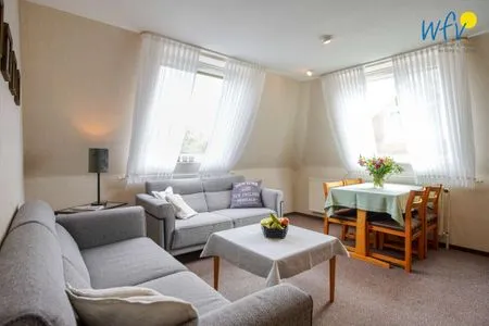 Wohnzimmer Haus Bonhuis Ferienwohnung Leuchtturmblick