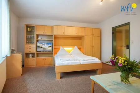 Schlafzimmer Haus Bonhuis Ferienwohnung Lütje Park