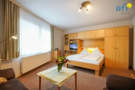 Schlafzimmer Haus Bonhuis Ferienwohnung Lütje Park