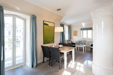 Wohnzimmer Villa Meerglück, App. 5