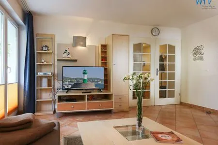 Wohnzimmer Appartementhaus Waldstraße - Baabe Ferienwohnung Sonnenschein