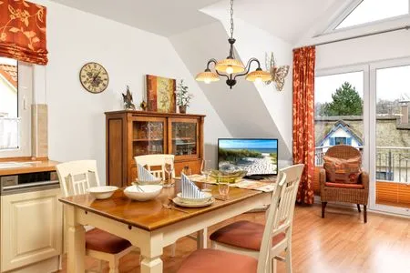 Wohnzimmer Landhaus Residenz Kirchsee Strandidyll