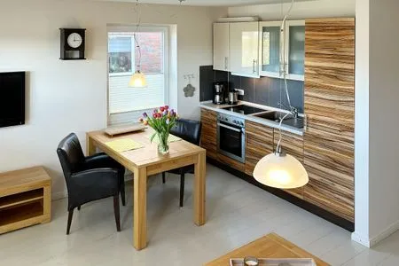 Offene Küche in der Ferienwohnung Ose in Wittdün auf Amrum Ferienwohnung *Ose*