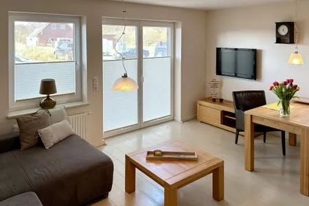 Wohnzimmer in der Ferienwohnung Ose in Wittdün auf Amrum Ferienwohnung *Ose*