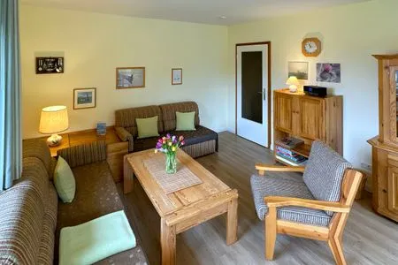 Wohnzimmer der Ferienwohnung Kreft in Wittdün auf Amrum Haus Seeadler Ferienwohnung *Kreft*